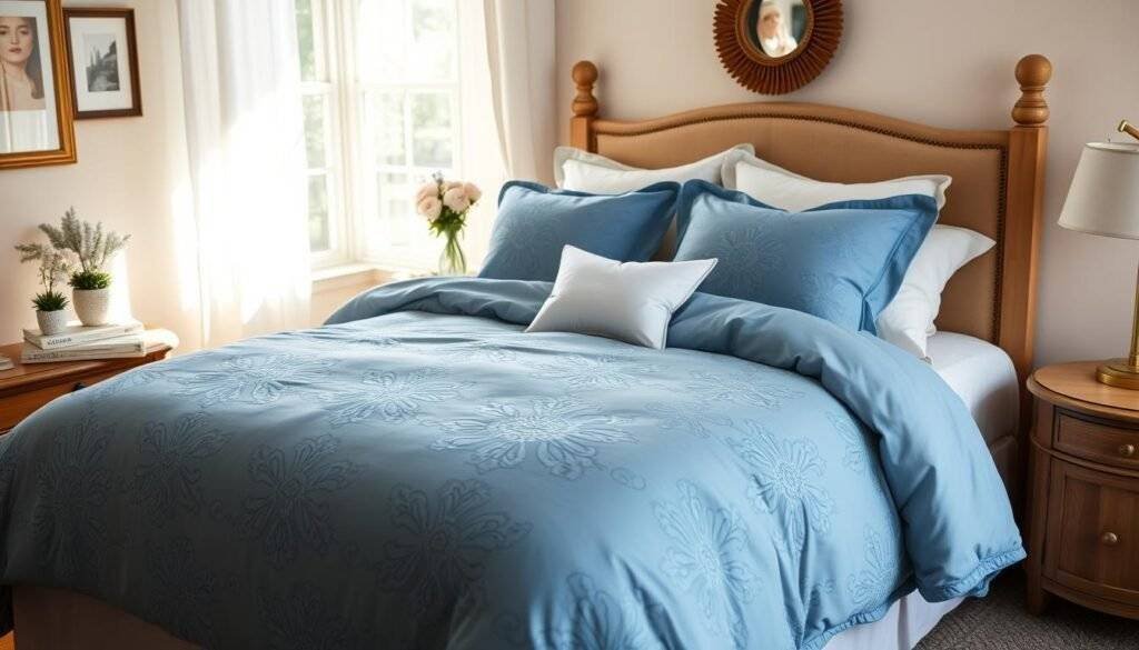 blue comforter set