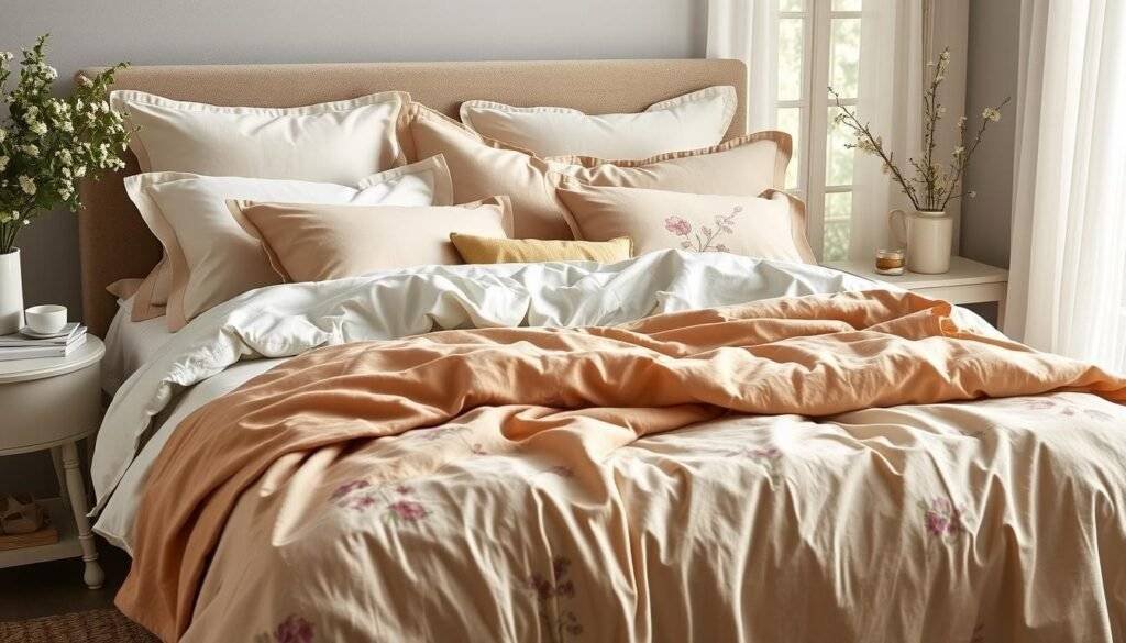 choosing linen bedding colors and patterns