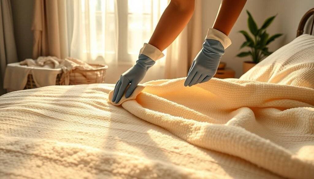 cleaning chenille bedspreads