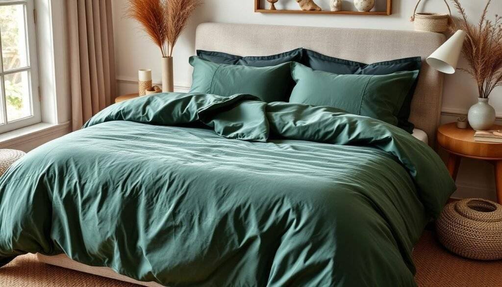 dark green duvet cover