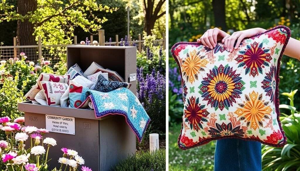 donating quilts and repurposing old quilts