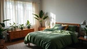 green comforter