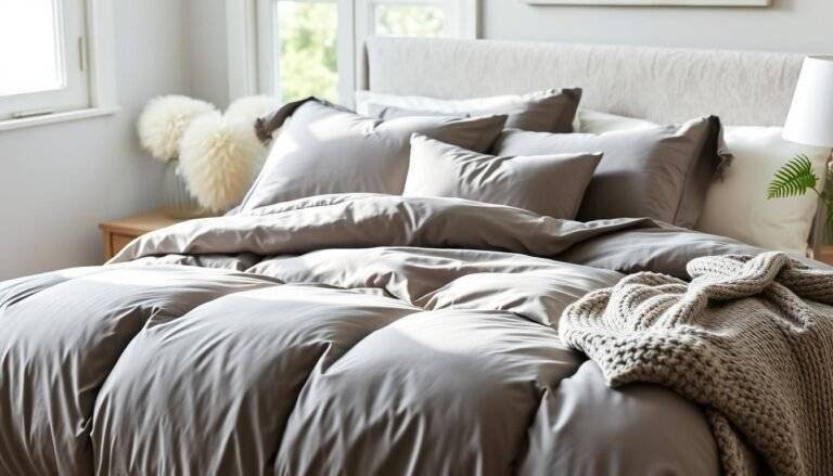 grey comforter set