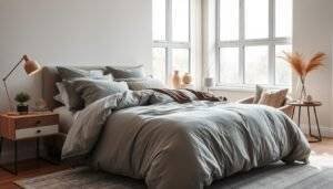 grey duvet cover