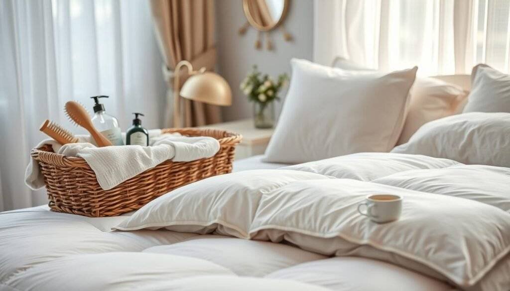 how to care for down comforter