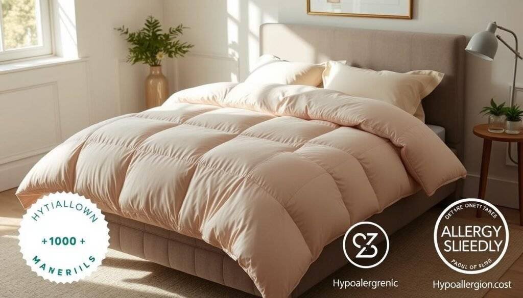 hypoallergenic twin down comforter