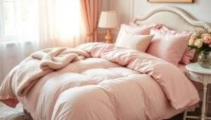 pink comforter set