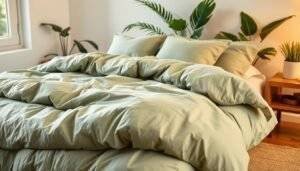 sage green comforter