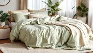 sage green duvet cover