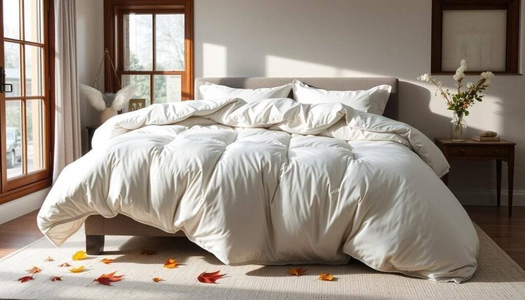 seasonal use of cooling comforters