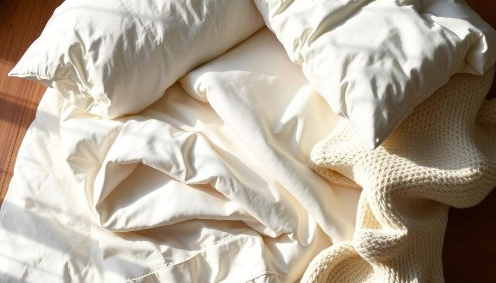 white comforter materials